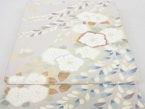 平和屋2■爪掻き本綴れ　六通太鼓柄袋帯　辻が花　藤花房　鈴乃屋扱い　逸品　未使用　DAAB7382ps