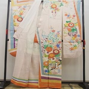 平和屋川間店■豪華振袖 駒刺繍 花車文 金銀彩 逸品 n-sg1187の画像2