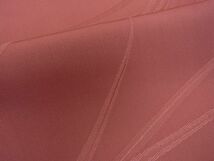 平和屋川間店■上質な色無地　鳶色　舞葉地紋　逸品　sa3524_画像6