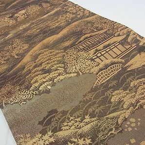 平和屋2■六通柄袋帯 京洛百景 山紫水明 金糸 逸品 DAAB5341wbの画像2