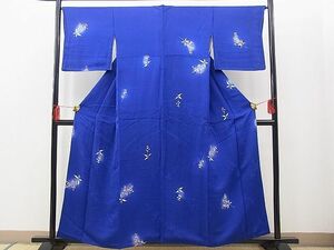 平和屋野田店■上質な小紋　地紋起こし　南天文　蛍暈し　逸品　n-hv4684