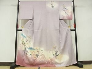 平和屋-こころ店■訪問着　花鳥文　暈し染め　正絹　逸品　AAAC9923Bzg