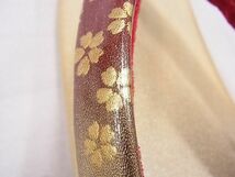 平和屋2■和装小物　バッグ・草履セット　夢想姿　小花散らし　金彩　逸品　DAAB6234zzz_画像5