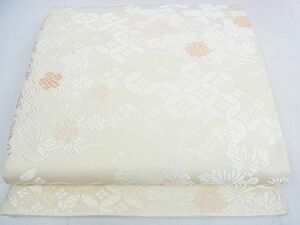 平和屋2■六通柄袋帯　唐織　吉祥花文　逸品　DAAB5369wb