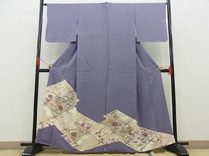 平和屋野田店■豪華色留袖　刺繍　松皮菱飛鶴花車文　金彩　逸品　n-fw6157