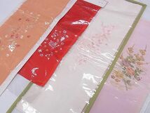 平和屋1■和装小物　半衿　重ね衿　伊達衿まとめて32点セット　刺繍　休み鳥　唐子草花文　金彩　逸品　CAAA2292ev_画像3