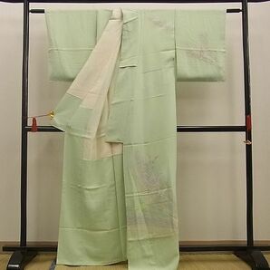 平和屋野田店■訪問着 寿光織 舞蝶花文 金銀糸 鈴乃屋扱い 逸品 n-xi1894の画像3