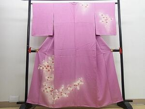 平和屋野田店■訪問着　菊　暈し染め　金彩　西武扱い　逸品　n-cw1134