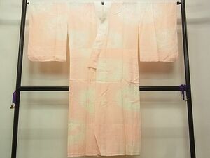 平和屋1■長襦袢　無双仕立て　菱吉祥花地紋　暈し染め　洗える着物　CAAA5718vf