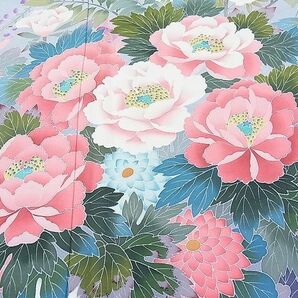 平和屋1■豪華振袖 友禅 作家物 草花文 暈し染め 逸品 CAAC3337hyの画像5