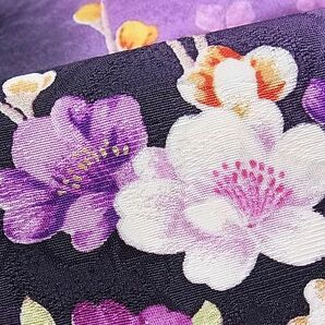 平和屋1■森英恵 HANAE MORI 振袖 駒刺繍 流水草花文 暈し染め 金彩 逸品 CAAC3398hyの画像9