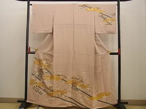 平和屋野田店■訪問着　松竹梅花文　金彩　三越扱い　逸品　n-xi1865