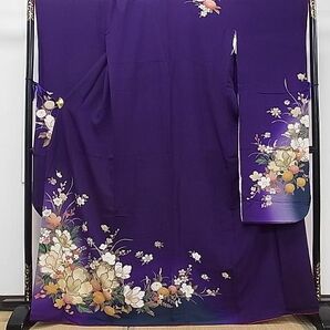 平和屋1■豪華振袖 駒刺繍 草花文 暈し染め 金彩 逸品 CAAC6157txの画像1