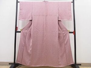 平和屋野田店■上質な小紋　型染め　小花尽くし　逸品　未使用　n-pk5870