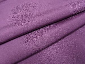 平和屋-こころ店■上質な色無地　丸地紋　京紫色　正絹　逸品　未使用　AAAD6495Bph