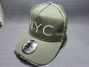 NEW ERA ニューエラ × NYC ニューヨークシティ　ADJUSTABLE　メッシュキャップ　帽子　カーキ　フリーサイズ スナップバック　S2403B