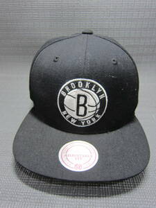 Mitchell＆Ness ミッチェル＆ネス × BROOKLYN NETS　NBA　キャップ　帽子　黒　56～59cm　S2310A