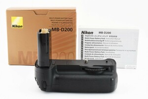 ★超美品　動作確認済★ NIKON ニコン MB-D200 箱 説明書付き 防湿庫管理 #C458