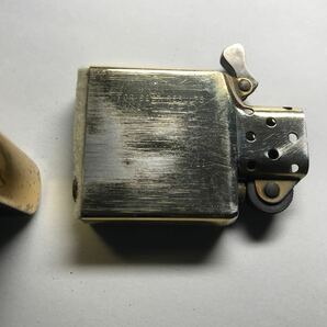 ZIPPO 1991 斜字筆記体 ジッポ ゴールドカラー べっこうの画像9