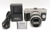 【ジャンク品/外観美品】PENTAX ペンタックス Q10 ズームレンズキット 標準ズーム 02 STANDARD ZOOM シルバー LENSKIT SILVER 12163 #4274_画像1