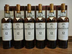 6本セット 旧瓶 マッカラン 12年 シェリーオーク 700ml 40% macallan