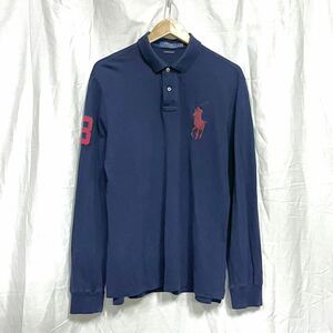 PoloRalphLauren(USA)ビンテージコットンカノコLSポロシャツ