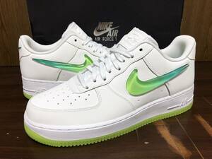 18年製 NIKE AIR FORCE 1 PRM 2 JEWEL SWOOSH ナイキ エアフォース プレミアム ジュエル スウッシュ【AT4143-100】ホワイト グリーン US10