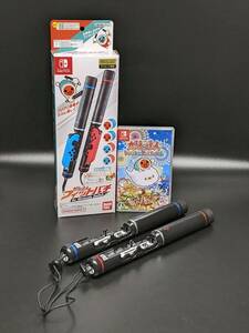 Nintendo Switchソフト「太鼓の達人 ドンダフルフェスティバル」+「フィットバチ」中古美品