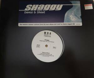 [古12inch] Shaggy - Dance & Shout / Junior Vasquez Acappella Mix / Jonathan Peters Instrumental Mix/ 2000 / promo / House