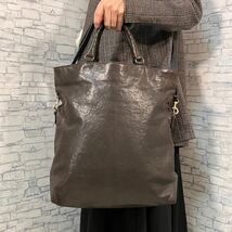 『激渋 ヴィンテージ感』BOTTEGA VENETA ボッテガヴェネタ ショルダーバッグ ビジネスバッグ 2WAY レザー トート イントレチャート メンズ_画像1