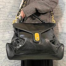 『極美品 入手困難品』 DOLCE＆GABBANA ドルガバ ボストンバッグ ショルダーバッグ チェーンショルダー MISS LANTANA メンズ レディース_画像1