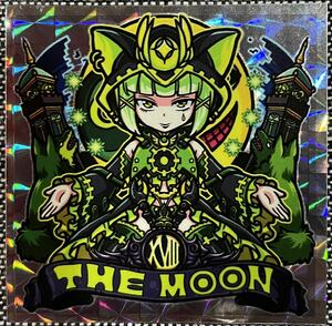 THE MOON 月 自作 シール 角プリ 同人 ビックリマン風 大アルカナ タロット ムガル zs086