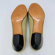 Salvatore Ferragamo フェラガモ パンプス 美品 1円出品 入学式 卒業式 DG00327 ７B 338 リボン付き グリーン系 MADE IN ITALY 激安_画像8