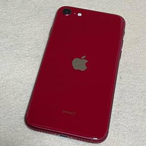 【液晶面美品/SIMフリー/バッテリー87%】iPhoneSE 第3世代 128GB レッド★判定〇/残債なし/楽天版SIMフリー★　03283