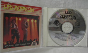 CD:　懐かし　LED Zeppelin「LIVE AT LOS　ANGELES FORUM 1970」LIVEアルバム,1枚全15曲中古美品R060331