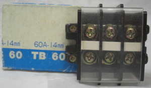 KAWAMURA/ TB-60-3:60A-14mm terminal / Vintage unused goods 2 pcs. set R060321