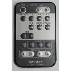 シャープ SHARP ビデオカメラ リモコン G0059TA