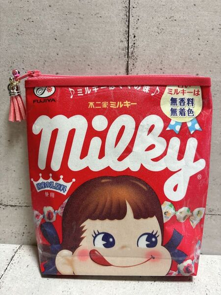 milkyペコちゃんお菓子ポーチ.*