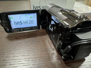 ＃3851　CANON　キャノン　デジタルビデオカメラ　iVIS　HF20　稼働品　極美品　リモコン付　バッテリー付　フルハイビジョン　