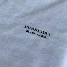 送料込！最終値下げ■美品■BURBERRY BLACK LABEL バーバリーブラックレーベル■ロゴプリント長袖Tシャツ2■ホワイト■_画像5