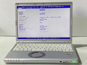 Bios 起動確認済み Panasonic CF-SZ6 Intel Core i5-7300U メモリ8GB 12.1インチ ジャンク206