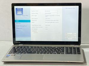 Bios 起動確認済み 東芝 dynabook TOSHIBA dynabook TB95/NG Core i7-4710HQ メモリ4GB HDD 1TB 15.6インチ ジャンク217