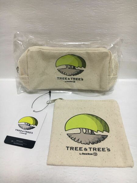 TREE＆TREE’s (ツリーアンドツリーズ)☆グッズ☆ドムドムバーガー☆ポーチ2個まとめて