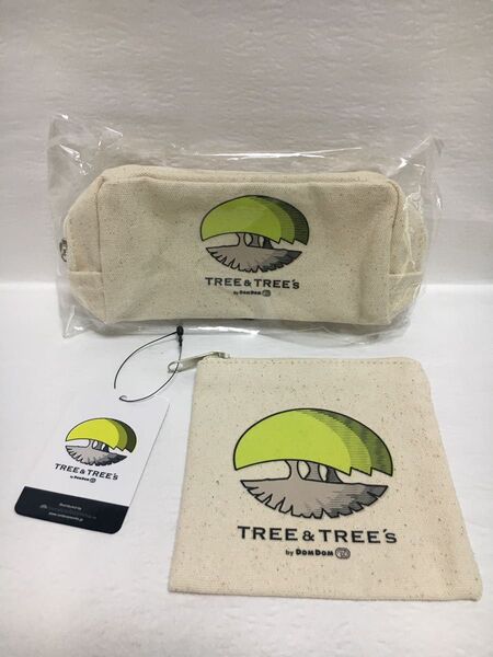 TREE&TREE’s (ツリーアンドツリーズ)☆グッズ☆ドムドムバーガー☆ポーチ2個まとめて