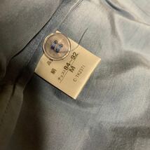 新品　シルクのパジャマ M 長袖長パンツ 絹　ブルーグレー　洗えるシルク_画像3