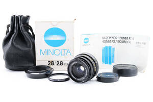 ★☆【元箱付き】 MINOLTA ミノルタ M-ROKKOR 28mm F2.8 ライカ Mマウント #3729☆★