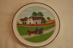 【ラ17★Villeroy & Boch 1748・サイン入り・陶器製・鍋敷き・ポット置き美品】レターパックプラス￥600円