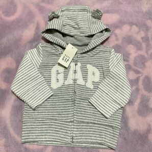 【新品】GAP ベビー パーカー 50cm クマ耳付きフード 