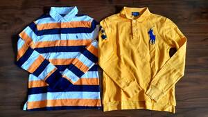 POLO RALPH LAUREN　ポロラルフローレン　キッズ　長袖ポロシャツ　150cm　2点セット　