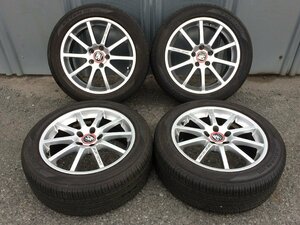 中古 SPORT TECHNIC MONO10 VISION 17インチ 7.5JJ +50 PCD112 5H タイヤ付き4本セット スポーツテクニック